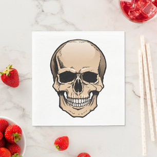 Human Skull Napkin