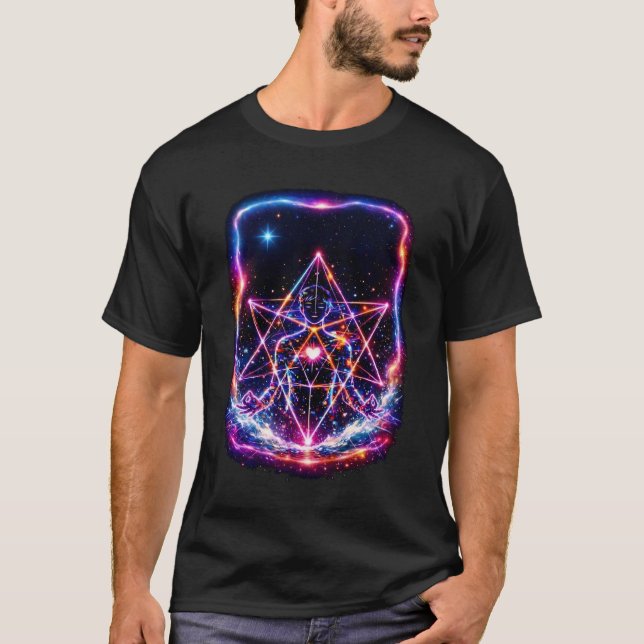 Human Suit: Source Grid Ascension – Male Suit T-Shirt (Front)
