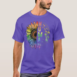 Human Sunflower LGBT Flag Gay Pride Month Proud LG T-Shirt