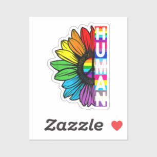 Human Sunflower Rainbow LGBT Flag Gay Pride Proud 