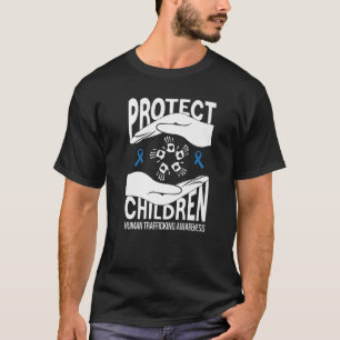 human trafficking Awareness protect children blue  T-Shirt