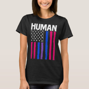 Human Transgender Pride Trans Ally Flag Proud Lgbt T-Shirt