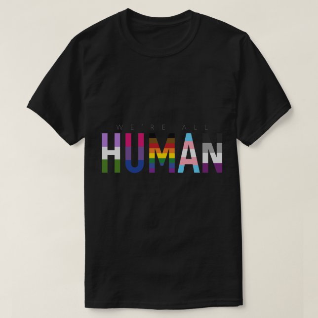 Human, Various Queer Flags 9 T-Shirt (Design Front)