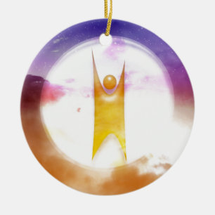 Humanism Symbol Ceramic Tree Decoration