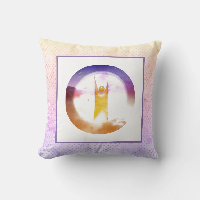 Humanist Happy Human Clouds Cushion (Front)