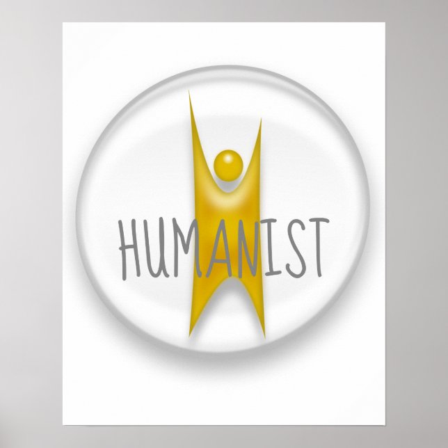 Humanist Happy Human Poster (Front)