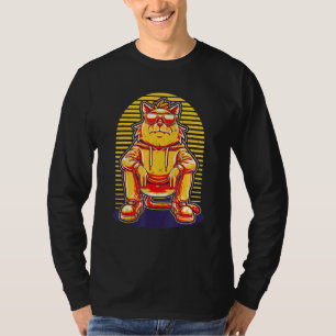 Humanistic Cat Vintage Retro Style Human Like Cat  T-Shirt