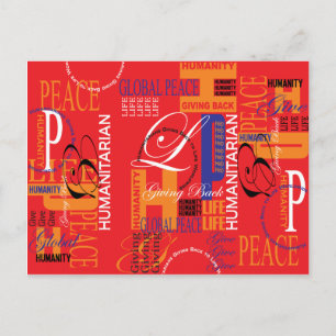 Humanitarian Graffiti Postcard