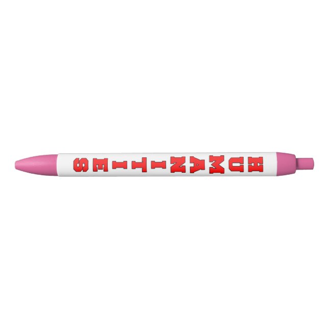 Humanities Black Ink Pen (Front)