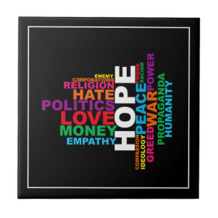 Humanity Word Cloud Tile