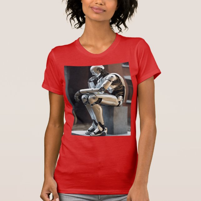 humanoid robot in the exact position T-Shirt (Front)