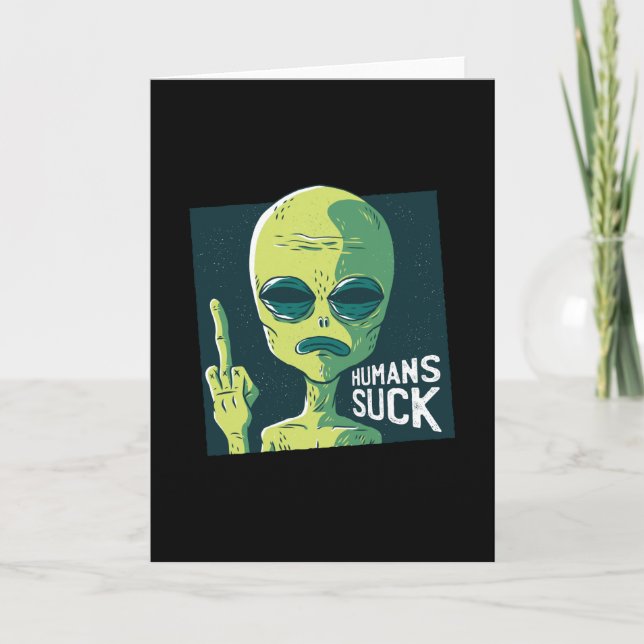Humans Suck Card (Front)