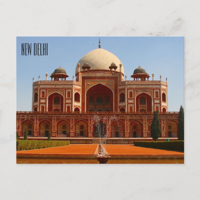 humayun new delhi postcard (Front)