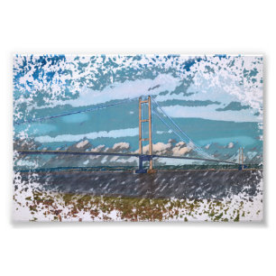 Humber Bridge Impressionist Landscape Photo Print