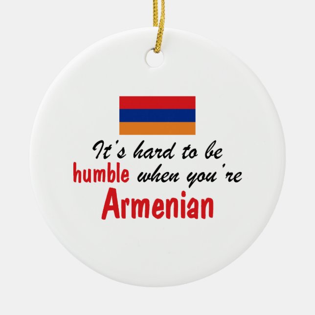 Humble Armenian Ceramic Tree Decoration (Front)