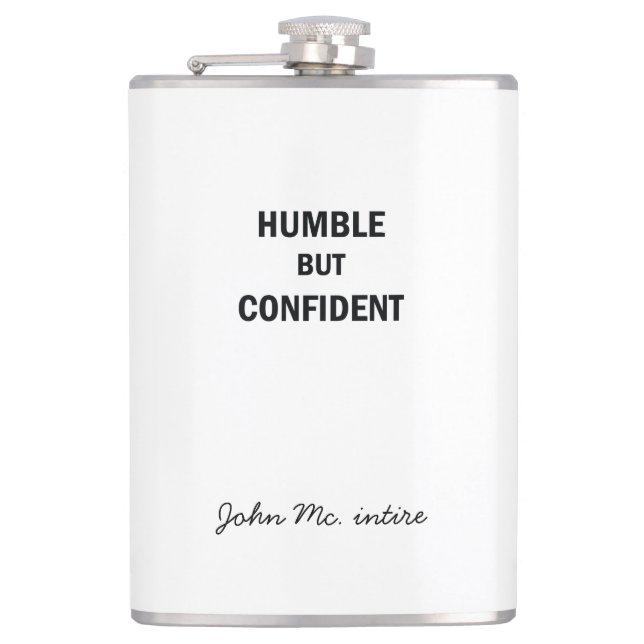 Humble but confident flask (Front)