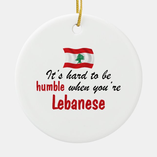 Humble Lebanese Ceramic Tree Decoration (Front)
