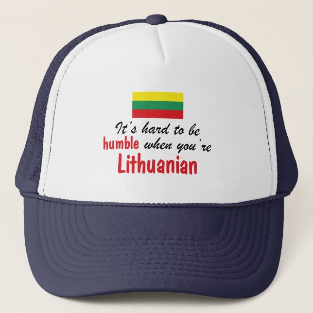 Humble Lithuanian Trucker Hat (Front)