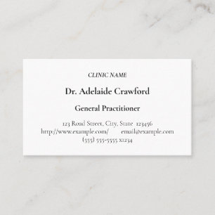 Humble, Medical Specialist Business Card