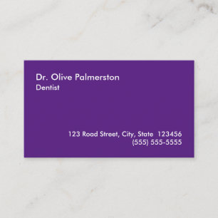 Humble, Plain, and Minimalist Business Card