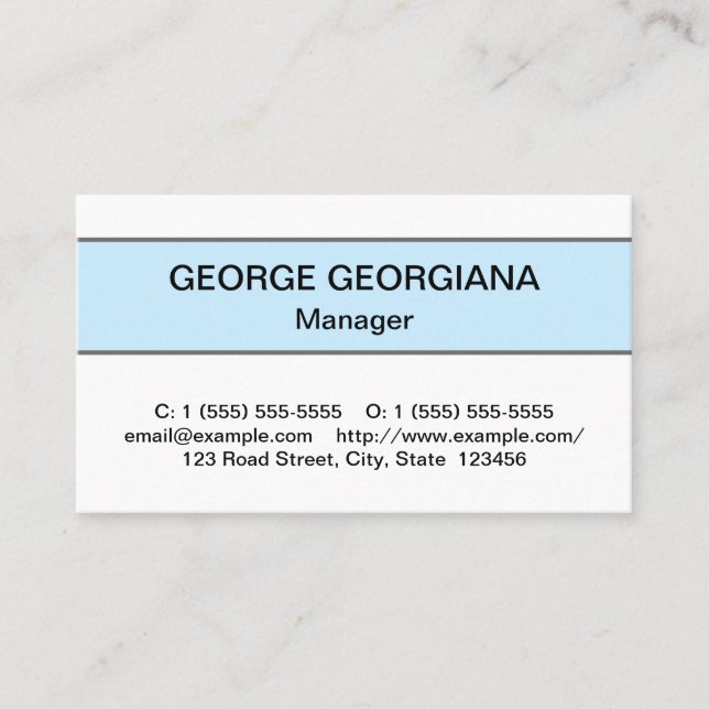 Humble Professional Business Card (Front)