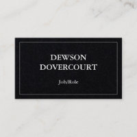 Humble, Simple, and Minimalist Business Card
