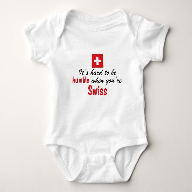 Humble Swiss Baby Bodysuit (Front)