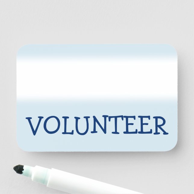 Humble "VOLUNTEER" Name Tag (In Situ)