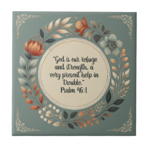 Humble Wreath Bible Verse Customizable Tile