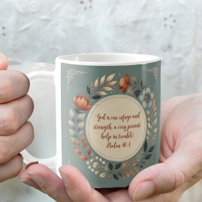 Humble Wreath Customisable Bible Verse Coffee Mug (Creator Uploaded)