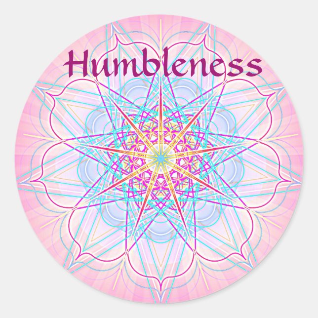 Humbleness (Virtue sticker) Classic Round Sticker (Front)