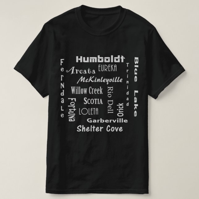 Humboldt County  T-Shirt (Design Front)