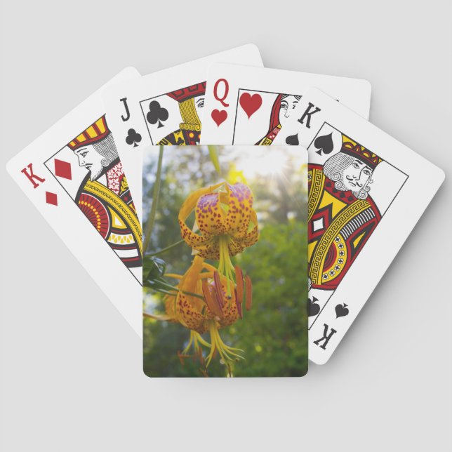 Humboldt Lilies Sunburst Playing Cards (Back)