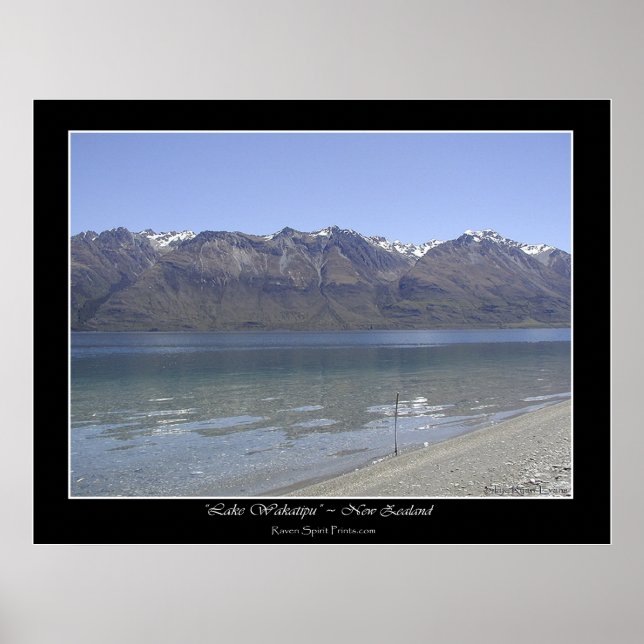 "HUMBOLDT MOUNTAINS, NZ" Photo Poster (Front)