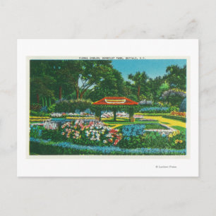 Humboldt Park Floral Emblem View Postcard