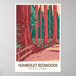 Humboldt Redwoods State Park Avenue of the Giants Poster