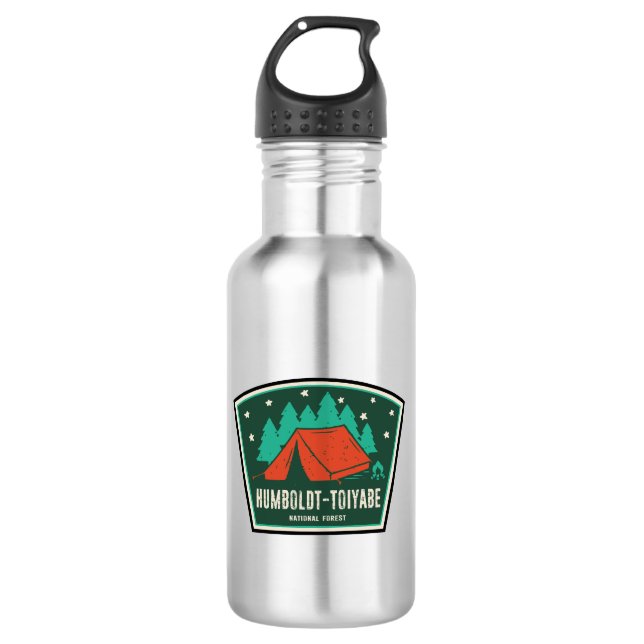 Humboldt-Toiyabe National Forest Camping 532 Ml Water Bottle (Front)