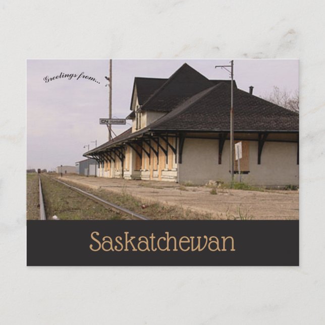 Humboldt Train Station Humboldt Saskatchewan Postcard (Front)