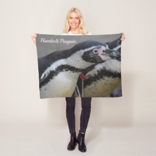 Humbolt Penguin at Drusillas Zoo in East Sussex Ma Fleece Blanket