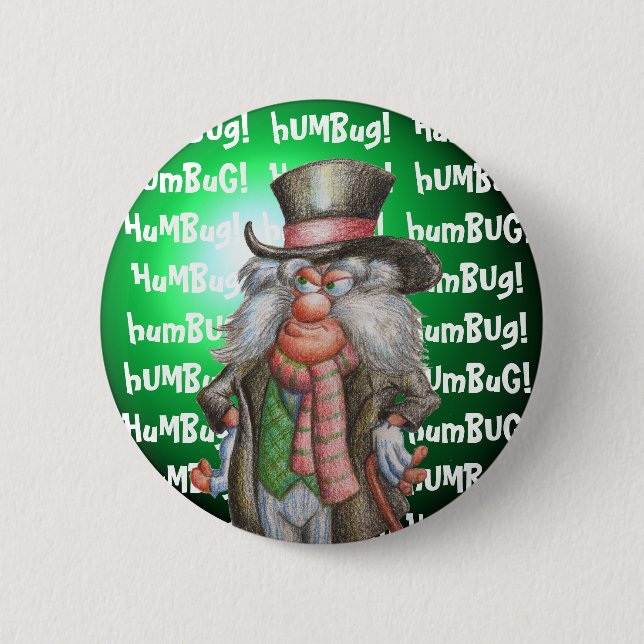 Humbug! 6 Cm Round Badge (Front)
