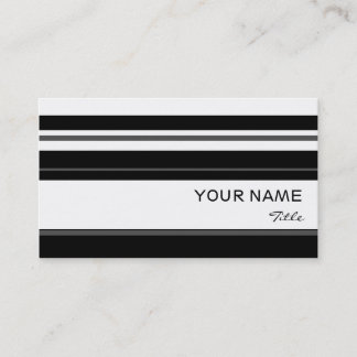 Humbug stripe business card template white