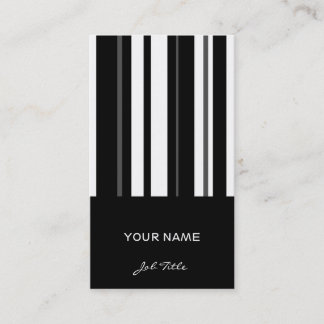 Humbug Stripe business card vertical stripes
