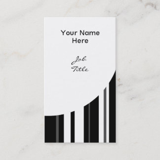 Humbug Stripe Curve business card portrait white