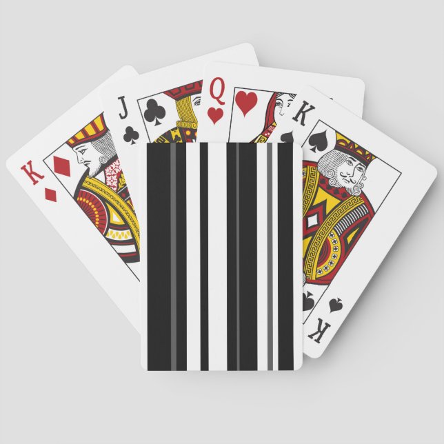 Humbug Stripe vertical Playing Cards (Back)