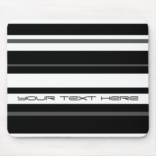Humbug Stripe 'Your Text' mousepad (Front)