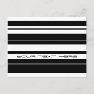 Humbug Stripe 'Your Text' postcard
