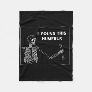 Humerus Skeleton - Fun Halloween Uni Fleece Blanket