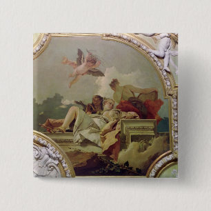 Humility, Indulgence and Truth 15 Cm Square Badge