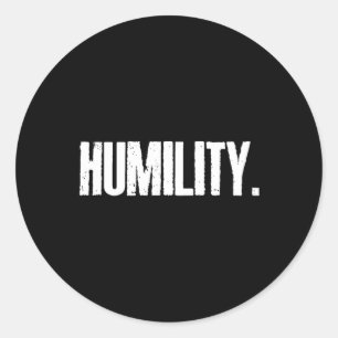 Humility Tang Soo Do Martial Arts 7 Tenets Classic Round Sticker