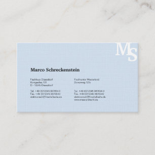 Hummer Businesscards blue Business Card